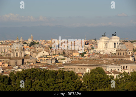 Italy, Rome, the city seen from Gianicolo Stock Photo