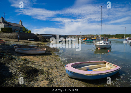 Cemaes Bay and pier, Anglesey, North Wales, UK Stock Photo