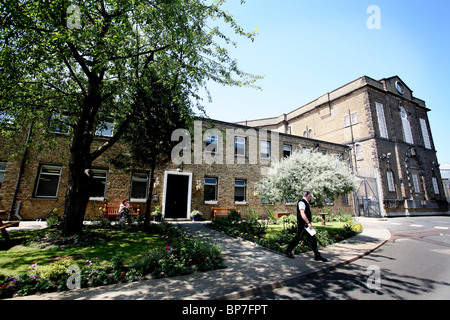 HM Prison Wandsworth The Surrey House of Correction Panopticon design. Wandsworth Prison Hospital Gardens. Photo:Jeff Gilbert Stock Photo