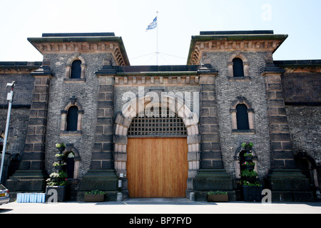 HM Prison Wandsworth The Surrey House of Correction Panopticon design. Wandsworth Prison Hospital Gardens. Photo:Jeff Gilbert Stock Photo