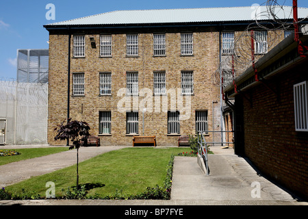 HM Prison Wandsworth The Surrey House of Correction Panopticon design. Wandsworth Prison Hospital Gardens. Photo:Jeff Gilbert Stock Photo