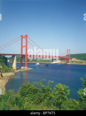 Hirado Ohashi Bridge, Hirado, Nagasaki Prefecture, Japan Stock Photo