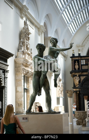 LONDON, UK - DECEMBER 20: Statue of Samson slaying a Philistine, by  Giambologna, at the Victoria and Albert museum's Medieval an Stock Photo -  Alamy