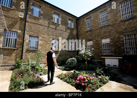 HM Prison Wandsworth The Surrey House of Correction Panopticon design. Wandsworth Prison Hospital Gardens. Photo:Jeff Gilbert Stock Photo