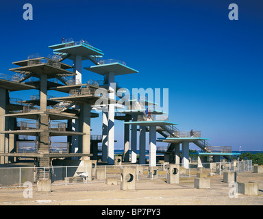 An Observatory Platform at Futtsu-Misaki, Futtsu, Chiba Prefecture, Japan Stock Photo