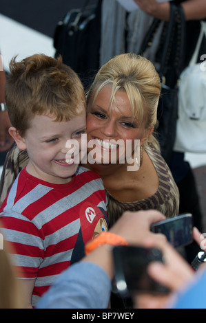 Kerry Katona attends the London UK film premiere of 'Knight and Day' directed by James Mangold at Odeon Leicester Square. Stock Photo