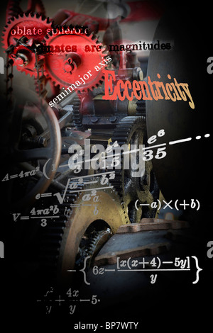 Science and machine design abstract Stock Photo