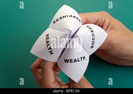 Paper Fortune Teller,concept of life balance