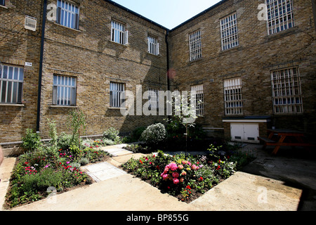 HM Prison Wandsworth The Surrey House of Correction Panopticon design. Wandsworth Prison Hospital Gardens. Photo:Jeff Gilbert Stock Photo