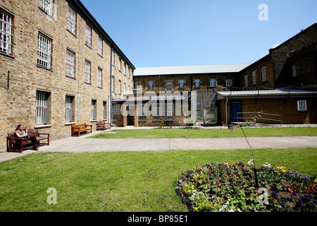 HM Prison Wandsworth The Surrey House of Correction Panopticon design. Wandsworth Prison Hospital Gardens. Photo:Jeff Gilbert Stock Photo