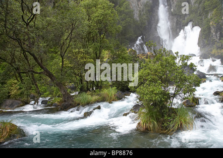 Tarawera Falls, Tarawera River, near Kawerau, Eastern Bay of Plenty, North Island, New Zealand Stock Photo