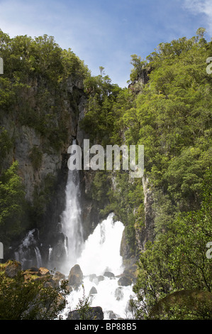 Tarawera Falls, Tarawera River, near Kawerau, Eastern Bay of Plenty, North Island, New Zealand Stock Photo