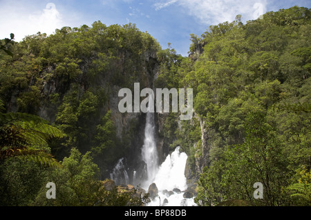 Tarawera Falls, Tarawera River, near Kawerau, Eastern Bay of Plenty, North Island, New Zealand Stock Photo