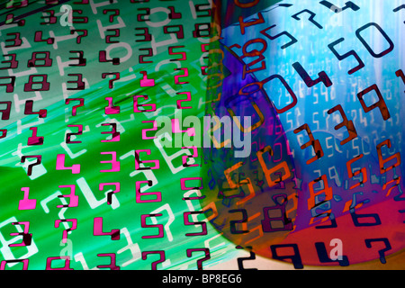 Abstract background with numbers Stock Photo - Alamy