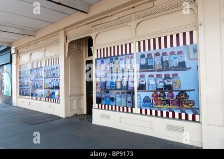 Empty shop premises in Margate improved by large photographs to give the impression of full windows Stock Photo