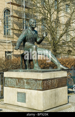 Heinrich Heine monument by  sculptor Waldemar Grziek Berlin Germany Stock Photo