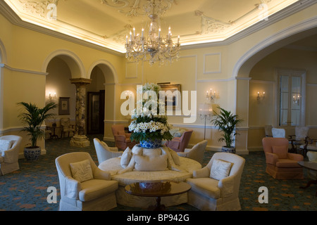 Lounge at Reid's Palace Hotel, Funchal, Madeira, Portugal Stock Photo