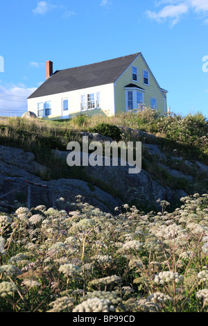 single house at famous Peggys Cove, Nova Scotia, Canada, North America. Photo by Willy Matheisl Stock Photo