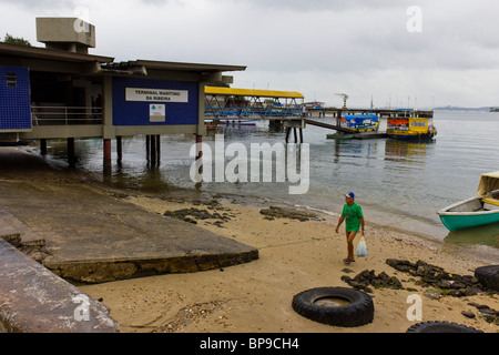 Ribeira port in Salvador, Bahia Stock Photo