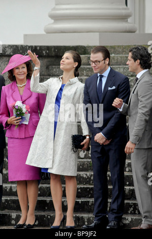 Swedens Royal Family Crown princess Victoria Prince Daniel Prince Carl Philip Princess Madeleine Stock Photo