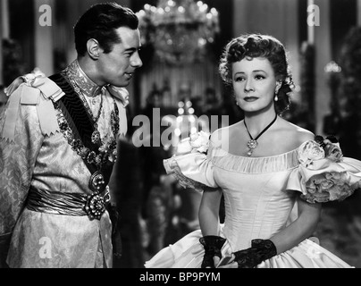 REX HARRISON, IRENE DUNN, ANNA AND THE KING OF SIAM, 1946 Stock Photo