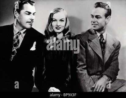 BRIAN DONLEVY VERONICA LAKE ALAN LADD THE GLASS KEY (1942) Stock Photo