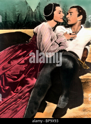 VIVECA LINDFORS, ERROL FLYNN, ADVENTURES OF DON JUAN, 1948 Stock Photo