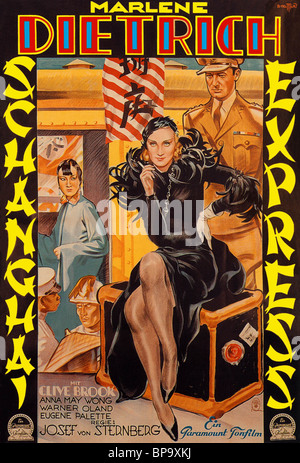 Marlene Dietrich Poster Shanghai Express 1932 Stock Photo Alamy