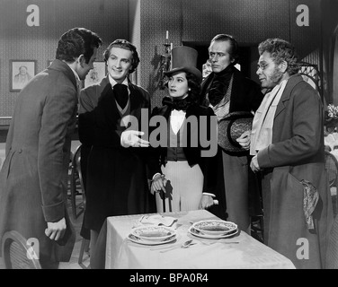 CORNEL WILDE STEPHEN BEKASSY MERLE OBERON PAUL MUNI A SONG TO REMEMBER (1945) Stock Photo