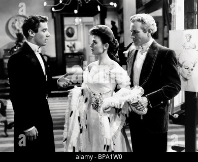 PETER LAWFORD DONNA REED LOWELL GILMORE THE PICTURE OF DORIAN GRAY (1945) Stock Photo