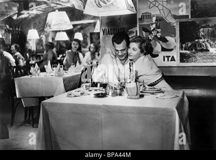 JOSEPH COTTEN, JOAN FONTAINE, SEPTEMBER AFFAIR, 1950 Stock Photo