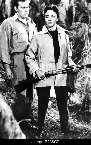 CHARLTON HESTON, JENNIFER JONES, RUBY GENTRY, 1952 Stock Photo