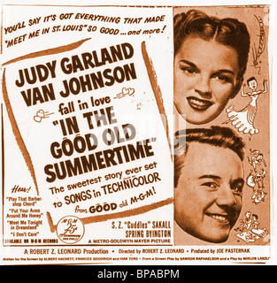 JUDY GARLAND, VAN JOHNSON POSTER, IN THE GOOD OLD SUMMERTIME, 1949 Stock Photo