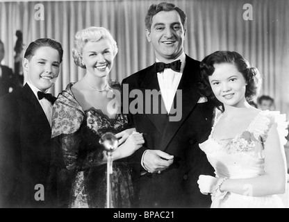 ROBERT LYDEN, DORIS DAY, DANNY THOMAS, BUNNY LEWBEL, I'LL SEE YOU IN MY DREAMS, 1951 Stock Photo