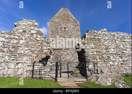 Smailholm Tower near Kelso, Scottish Borders UK, historic peel tower open to public Stock Photo