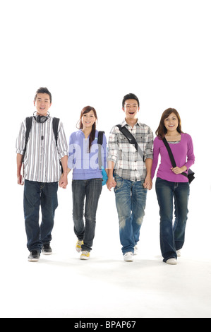 Students holding hands Stock Photo - Alamy