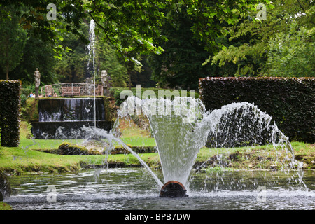 Gardens of Annevoie (Les Jardins d'Annevoie), Annevoie-Rouillon, Wallonia, Belgium Stock Photo