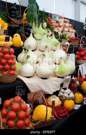 Vegetables on show at Shrewsbury Flower Show 2010, Shropshire, UK Stock ...