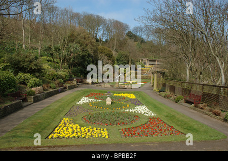 Italian Gardens, South Cliff, Scarborough, North Yorkshire, England, UK Stock Photo