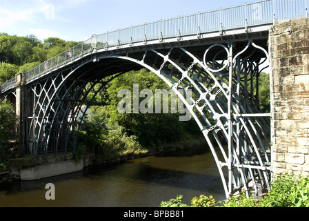 The Iron Bridge at Ironbridge, Shropshire, England. Stock Photo