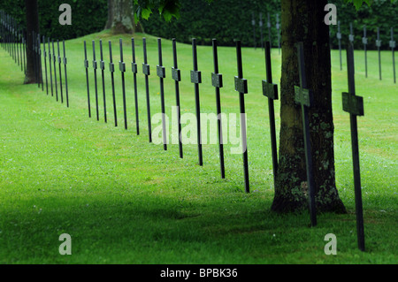 German war graves at Fricourt on the Somme Stock Photo