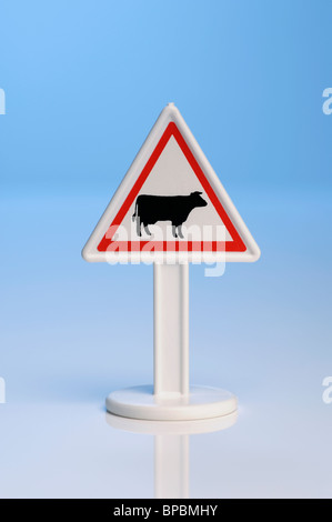 Toy farm sign Stock Photo