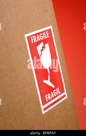 Fragile sticker Stock Photo