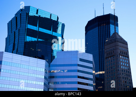 Blue Morning in Minneapolis, Minnesota. Stock Photo