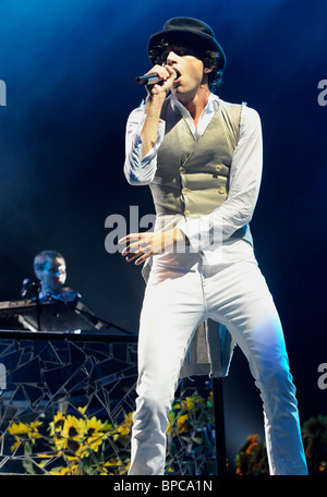 Mika performing live at V Festival 2010 Stock Photo
