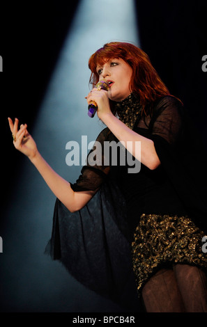 Florence Welch of Florence and the Machine performing live at V Festival 2010 Stock Photo
