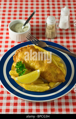 Fish and chips Traditional food UK Stock Photo