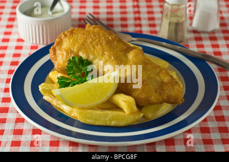 Fish and chips Traditional food UK Stock Photo