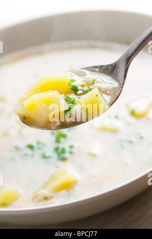 the potato soup Stock Photo