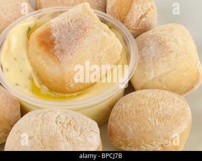 Dough Balls with Garlic Butter Stock Photo